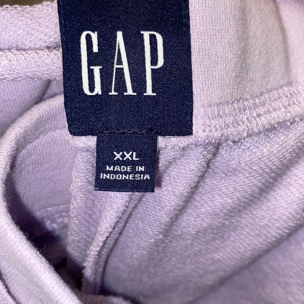 NWT GAP Womens XXL Purple French Terry Soft Pull On Drawstring Logo Shorts - Picture 5 of 6